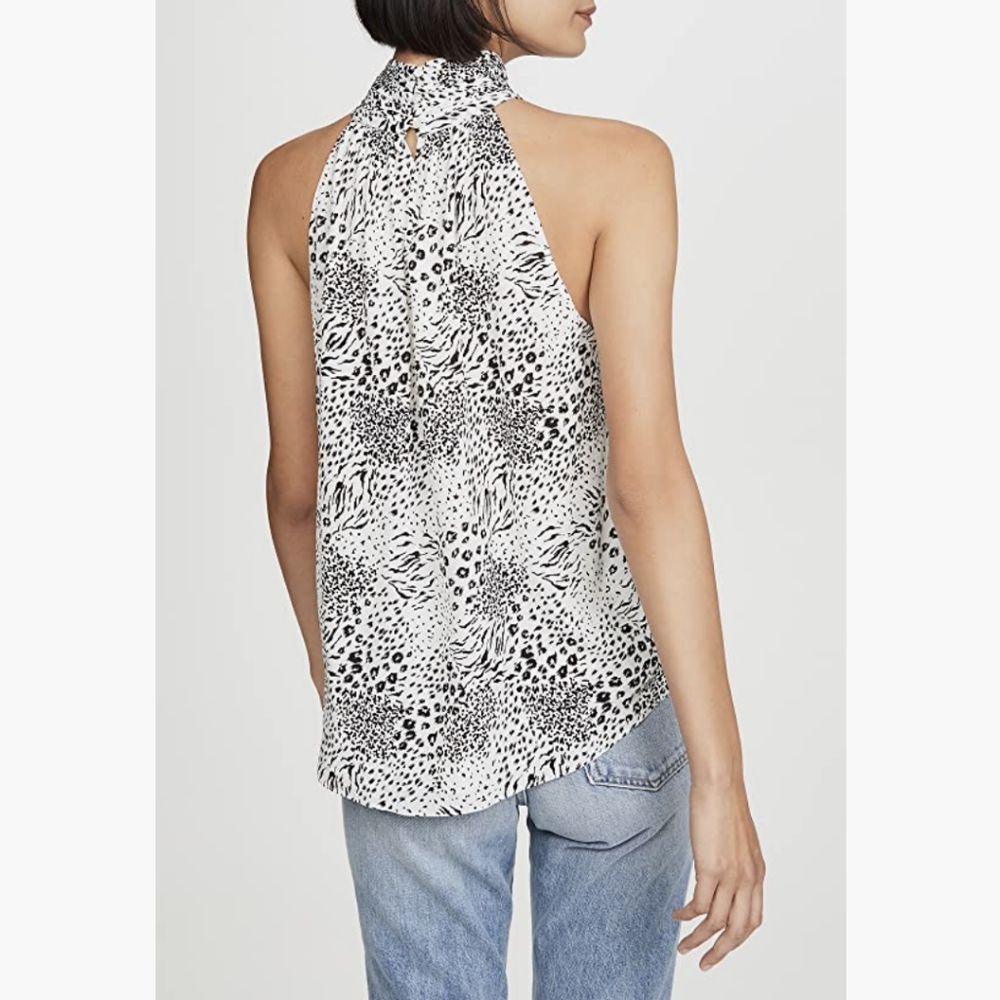 JOIE Erola Animal Print Halter Top - Picture 13 of 16
